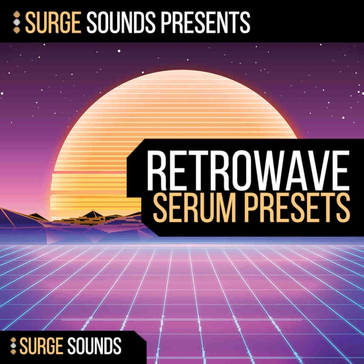 Surge Sounds - Retrowave Presets Software GUI Artwork